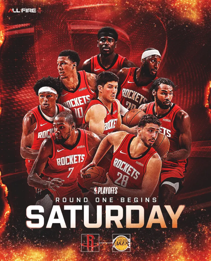 开云体育官方app-4月19日开打！火箭官方发布火湖大战G1的预热海报